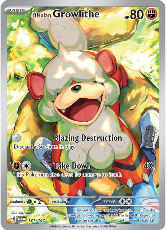 Hisuian Growlithe #181 Raw