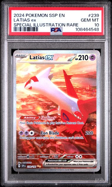 2024 POKEMON SSP EN-SURGING SPARKS #239 LATIAS ex SPECIAL ILLUSTRATION RARE