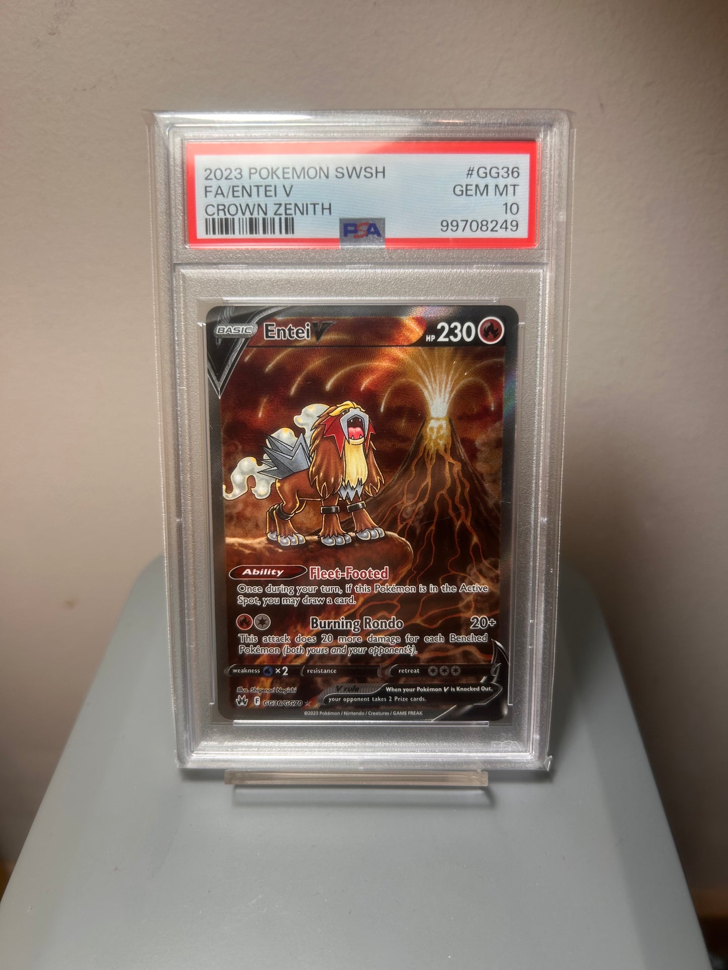 PSA 10 - Entei V - Ducky (5 Spots Remaining)