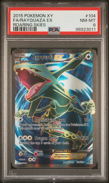 2015 POKEMON XY ROARING SKIES #104 FA/RAYQUAZA EX ROARING SKIES