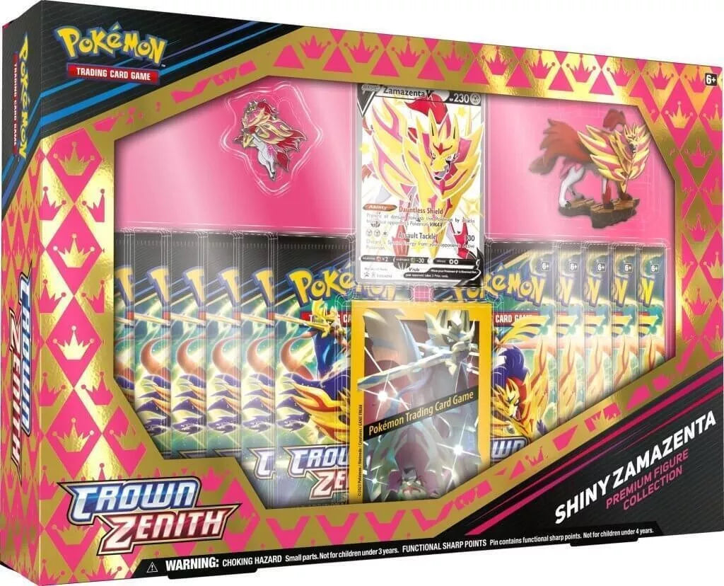 Pokémon Crown Zenith Shiny Zamazenta Premium Figure Collection