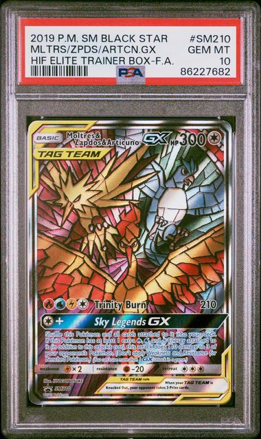 2019 POKEMON SM BLACK STAR PROMO #SM210 MLTRS/ZPDS/ARTCN.GX HIF ELITE TRAINER BOX-F.A.